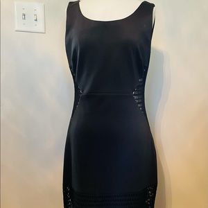Black cutout detail dress